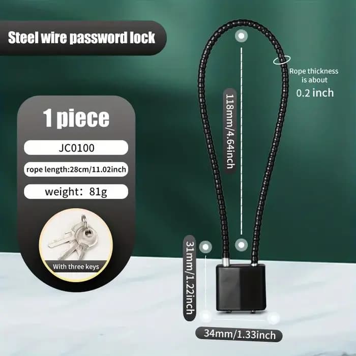 Serrure à Clé en Alliage de Zinc pour Valise de Voyage