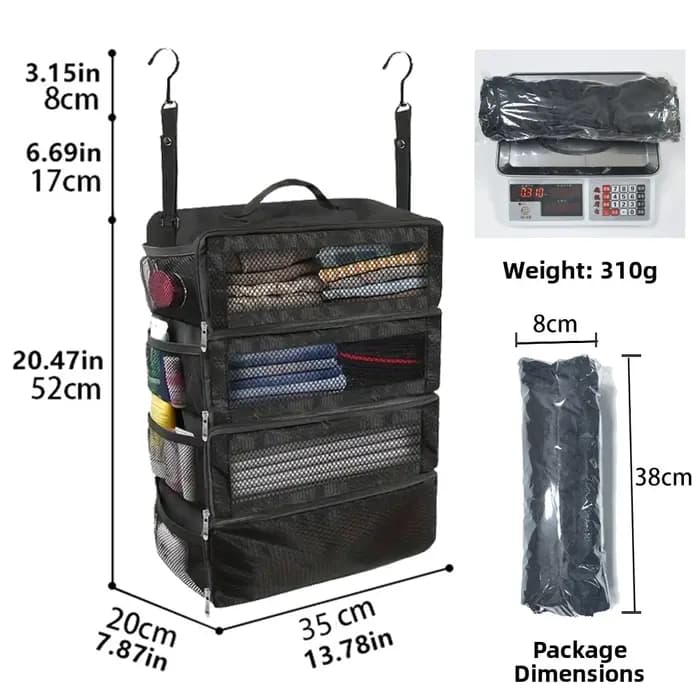Organisateur de valise grande capacité