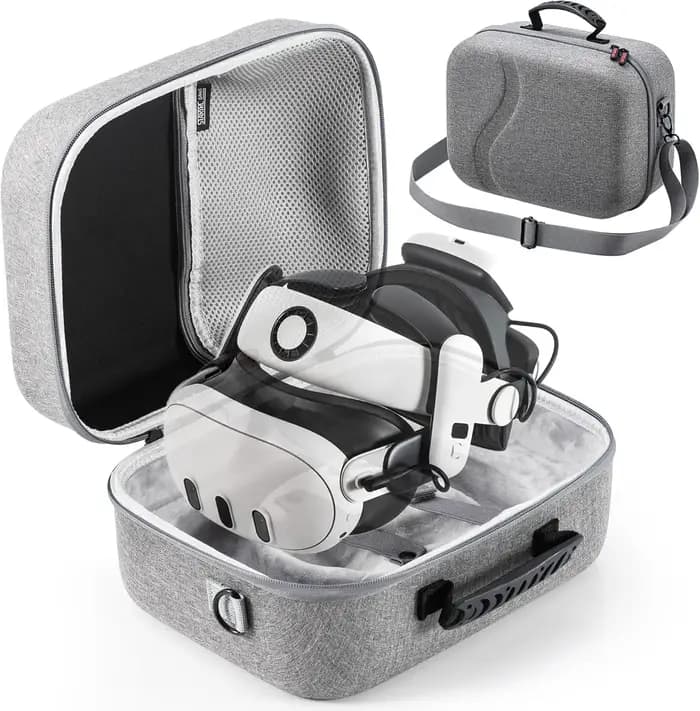 Étui de transport pour Meta Quest 3, sac de voyage à coque rigide avec sangle de tête de batterie Oc