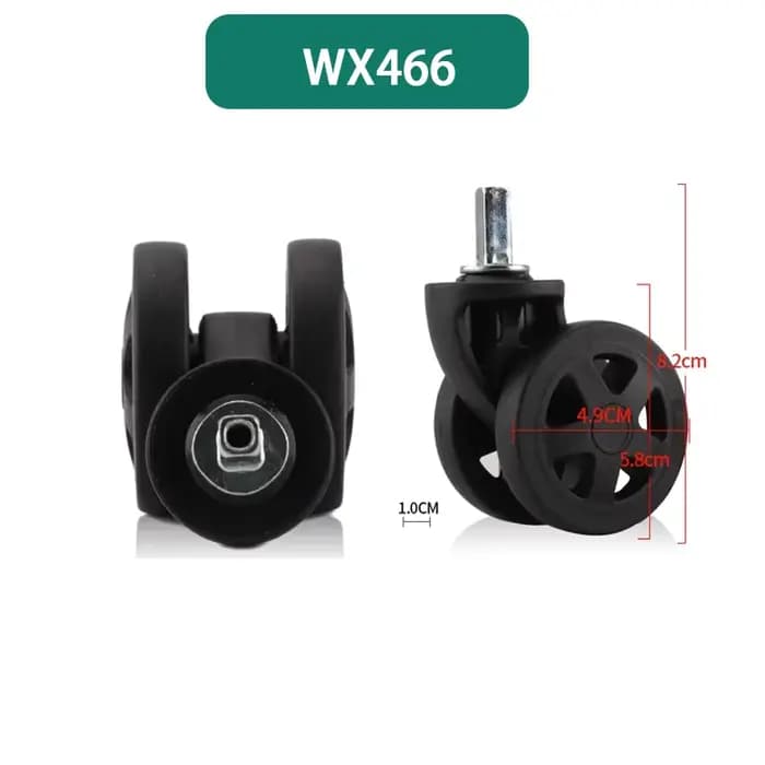 Roues pour bagages Delsey, roulettes résistantes à l'usure pour valises à roulettes, accessoires, boîte à code, pièces de rechange pour la réparation de bagages de voyage