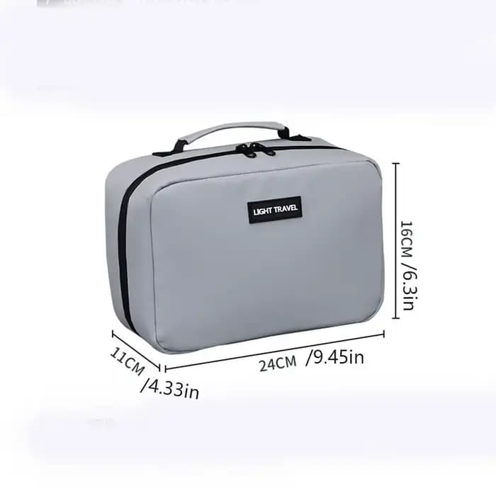 Trousse de Toilette Homme Grande Capacité Imperméable avec Séparation Sec/Humide
