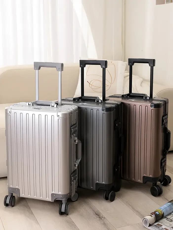 Valise en alliage d'aluminium et de magnésium pour hommes et femmes