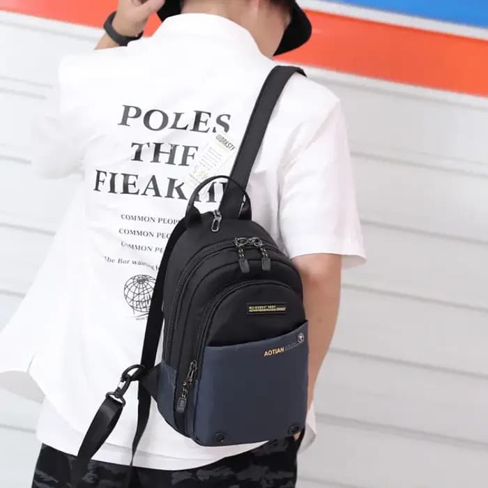 ChimMen-Sac à dos multifonctionnel en nylon imperméable pour hommes