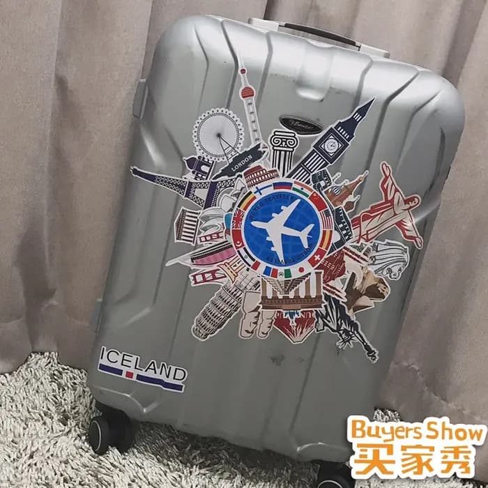 Ensemble d'autocollants pour bagages