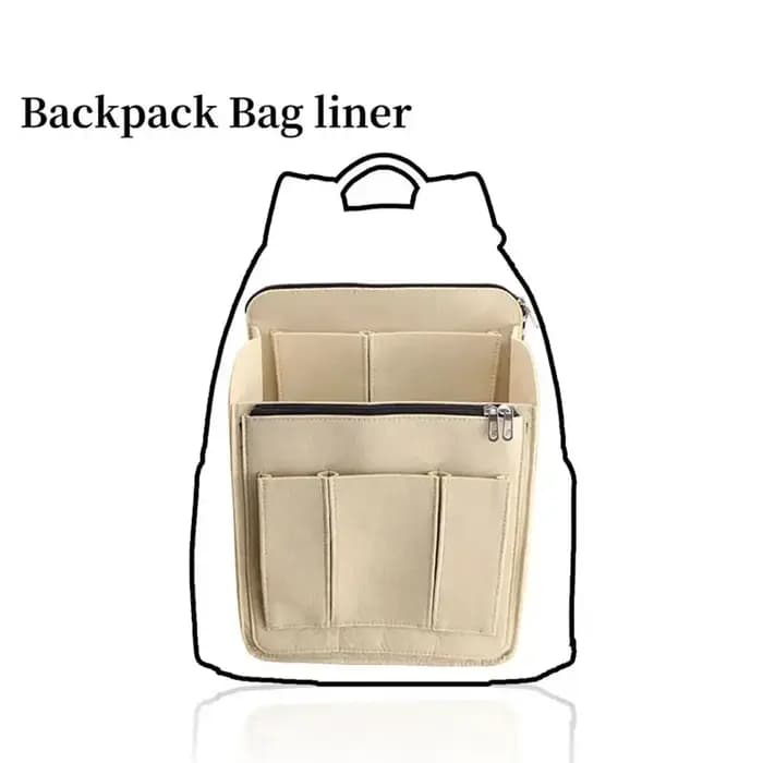 Sac à dos durable multi-poches, sac intérieur grande capacité, sac de voyage portable en feutre, organiseur pour Longchamp