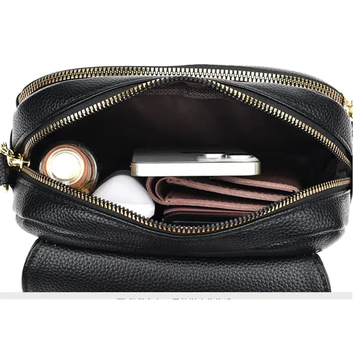 Mini sacs à bandoulière élégants en cuir souple pour femmes