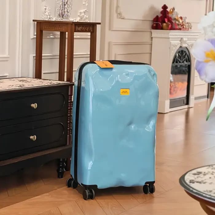 Valise embossée Walktrip, robuste et durable, bagage à main 20 pouces pour hommes et femmes, valise à roulettes 28 pouces avec serrure à combinaison24