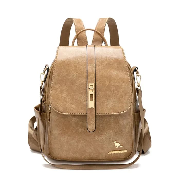 Sac à dos de voyage vintage en cuir souple pour femmes