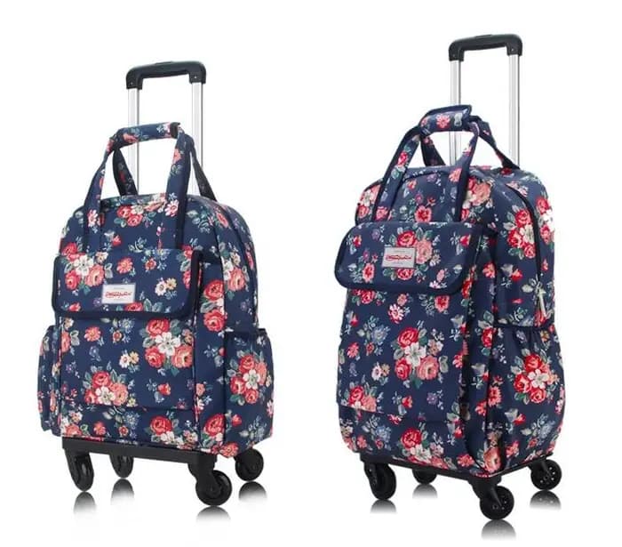 Bagage à main pour femmes, sac à roulettes Oxford, sac à dos roulant, sac à roulettes de voyage, sac à bagages de voyage, sacs à dos à roulettes