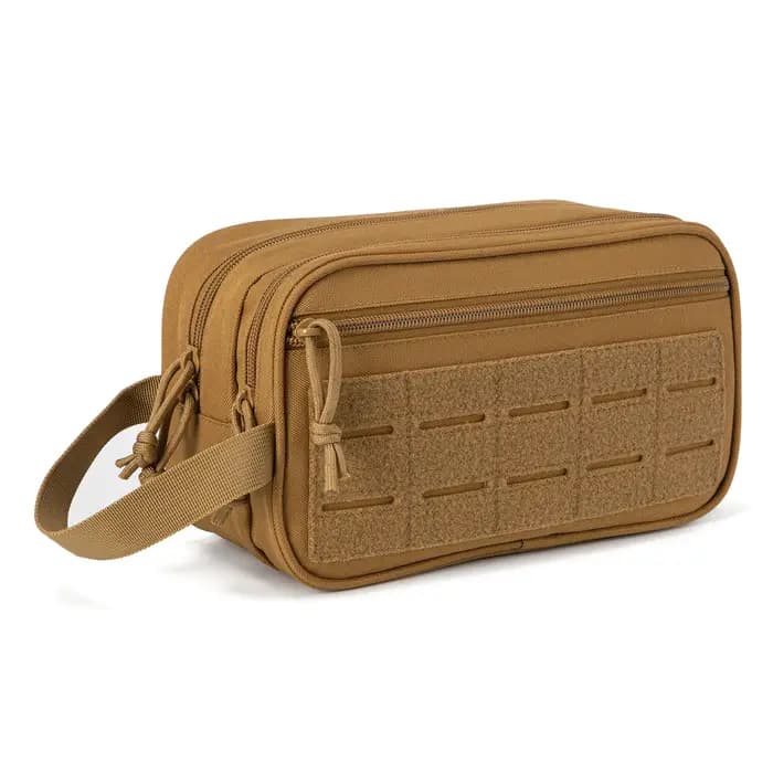 Trousse de Toilette Tactique pour Hommes/Femmes, Sac d'Hygiène, Pochettes Molle, Petite Trousse de T