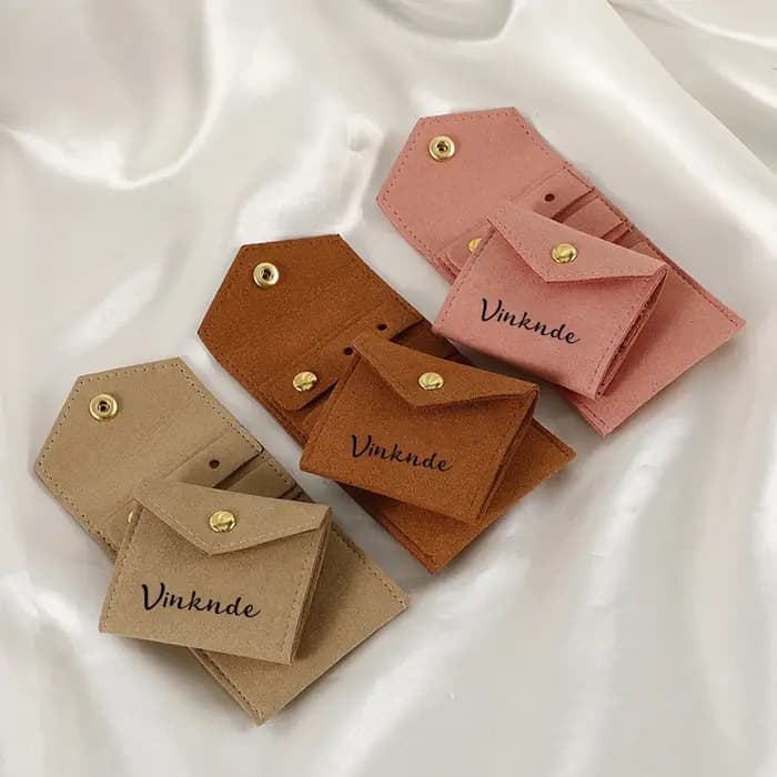 Sacs de rangement personnalisés en microfibre pour bijoux