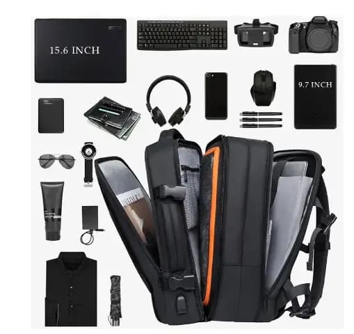BANGE hommes sac à dos à main 45L 37L extensible