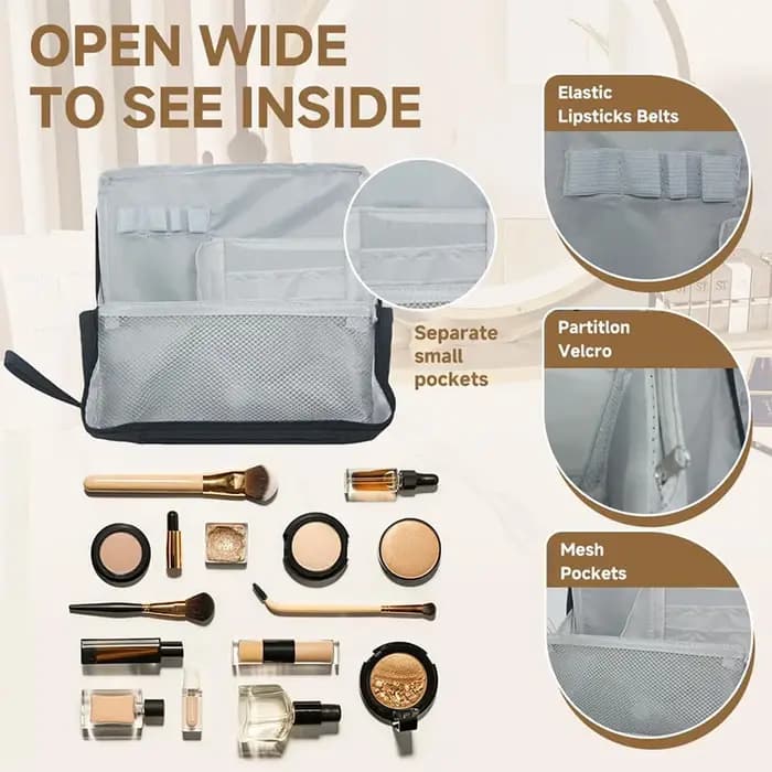 Trousse à cosmétiques verticale