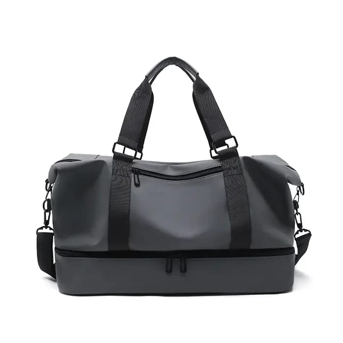 Sac de voyage imperméable noir/gris