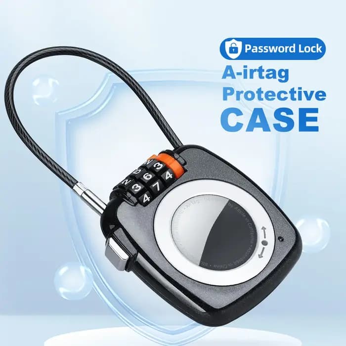 Étui de protection pour AirTag avec cadenas à combinaison