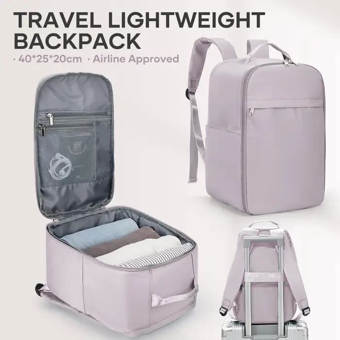 Sac à dos de bagage à main d'avion pour sac de cabine Ryanair 40x20x25, sac à dos de voyage léger po