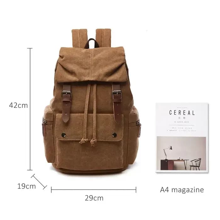 Sac à dos Vintage en toile pour ordinateur portable