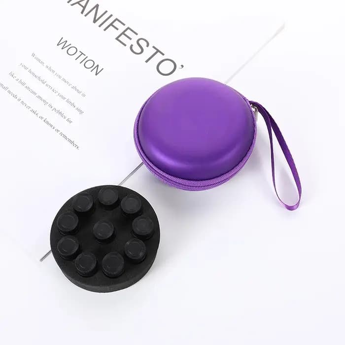 Étui portable en PU pour huiles essentielles 1-2 ml