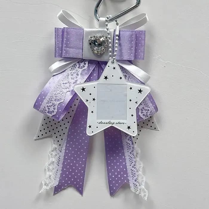 Accessoires à nœuds à pois pour la décoration de sacs bandoulière Itabag (thème Star Chasing & Anime