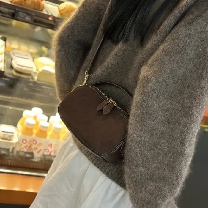 Sac à bandoulière en cuir véritable de vache pour femmes