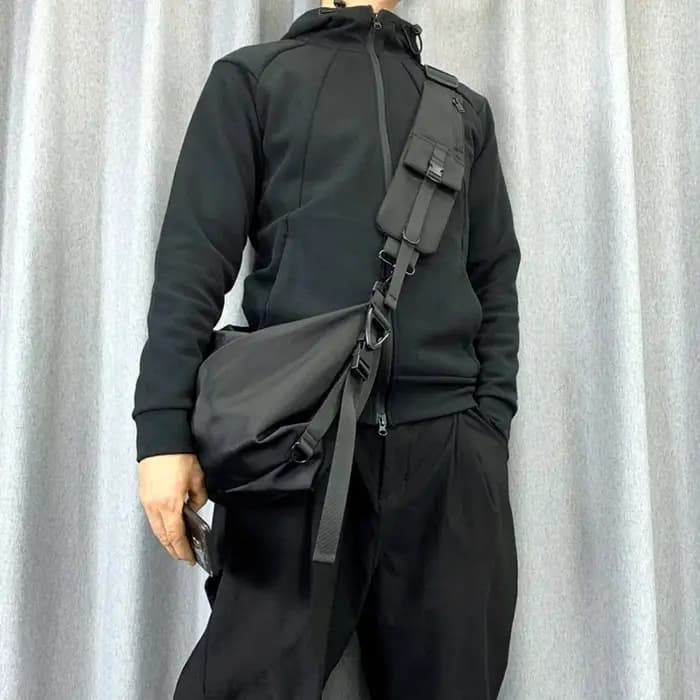 Techwear Style haute rue réglable téléphone portable sac sangle homme Sport de plein air tactique multi-fonction modulaire sac accessoires