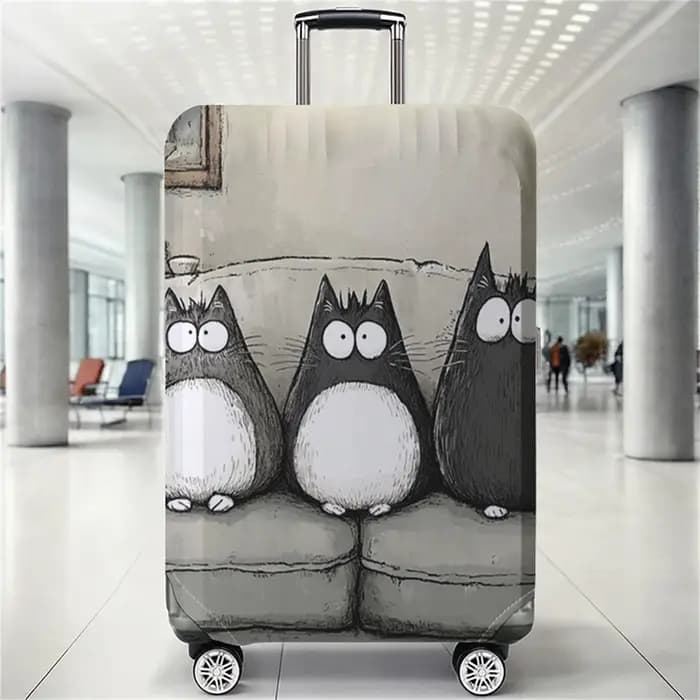 Housse de protection pour bagages à motif Totoro