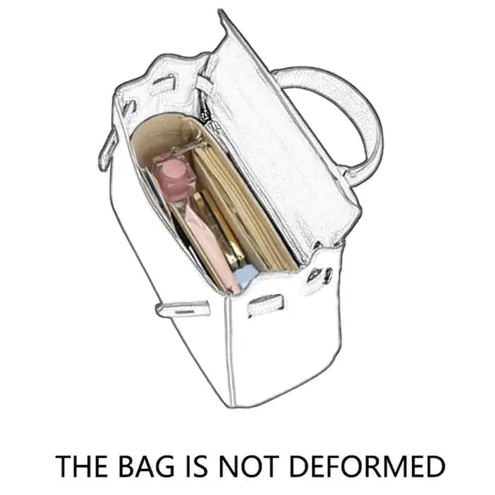 H Kelly-Sac à main en feutre pour maquillage pour femme