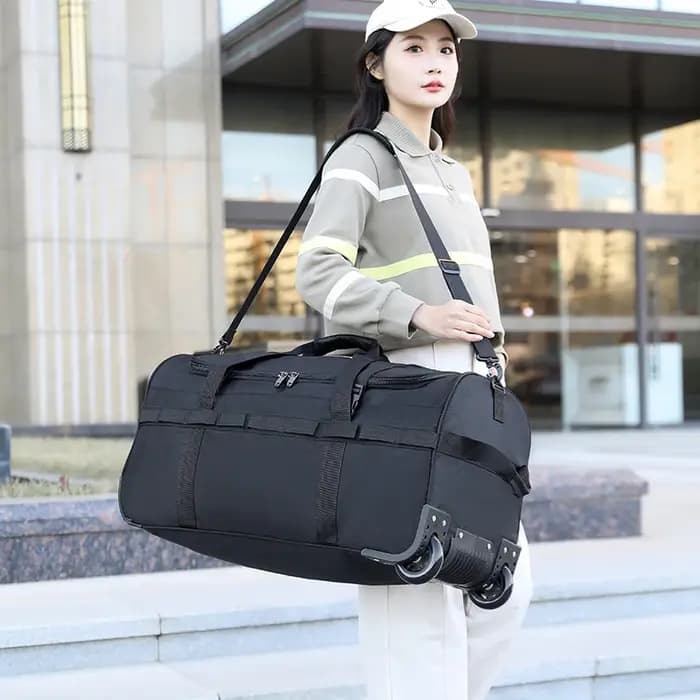 Sac polochon à roulettes robuste