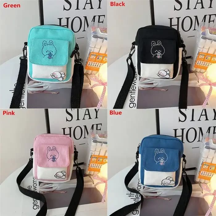 Mode toile messager sacs à main mignon