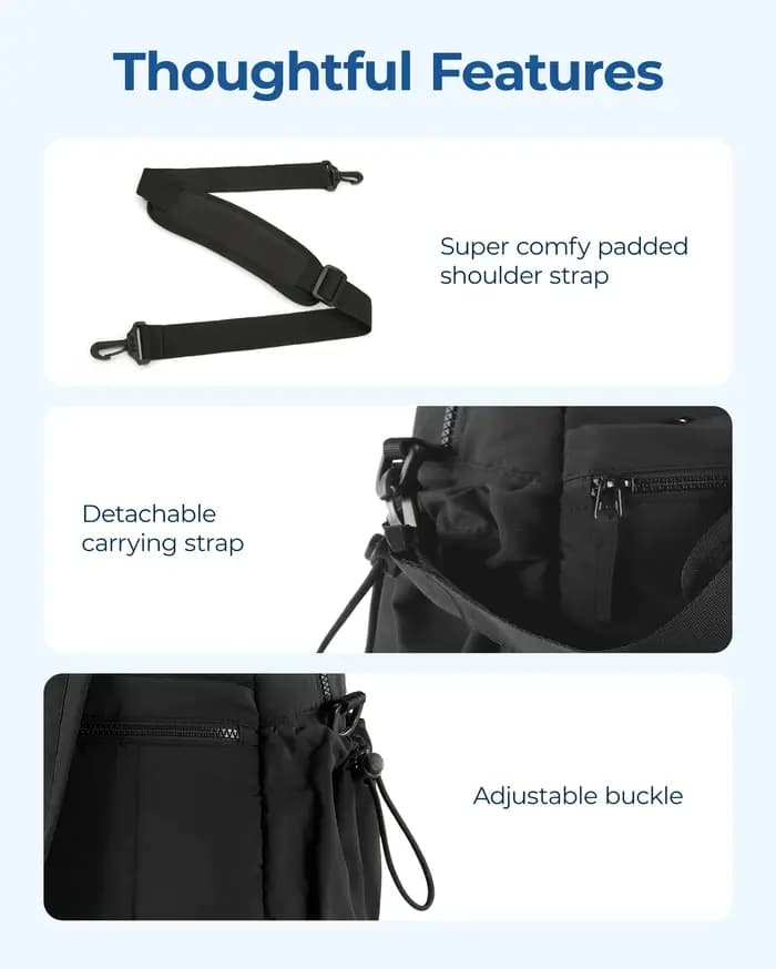 BAGSMART Sac de voyage pour femme avec bandoulière