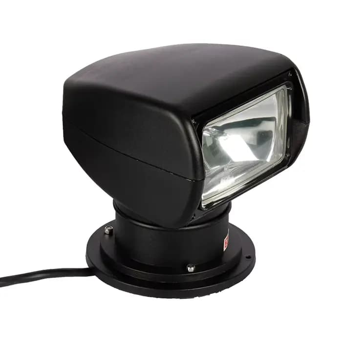 Projecteur marin avec télécommande à 360 degrés, 100W 24v, phare Spot, lumière de recherche pour Yac