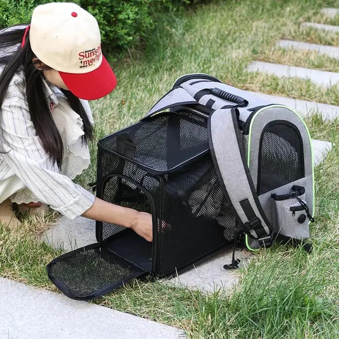 Sac de transport pour chat pour usage extérieur