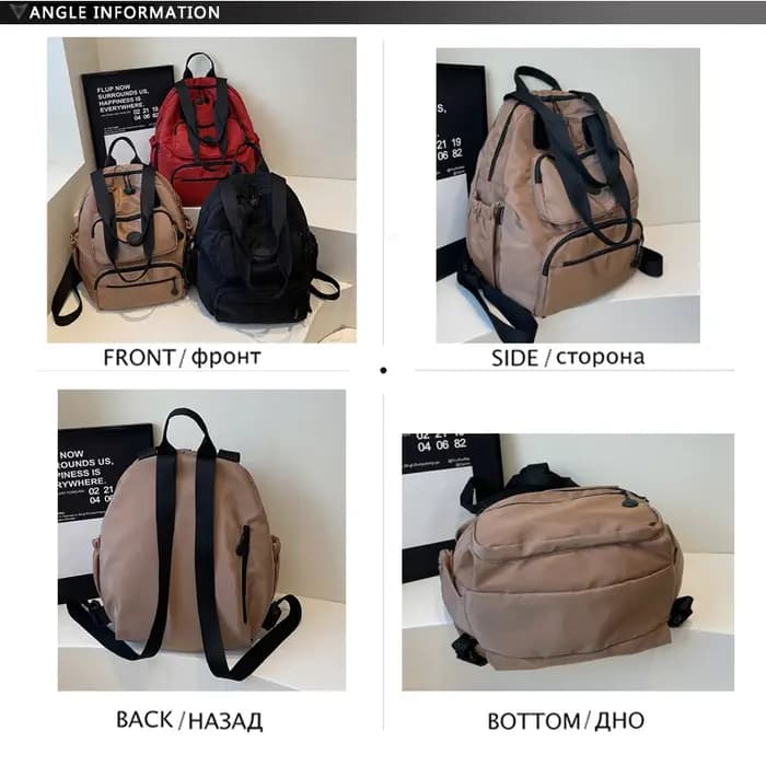 Sac à dos étanche mode femmes sac à bandoulière multifonctionnel concepteur voyage dos souple grande capacité tissu poche sac à dos