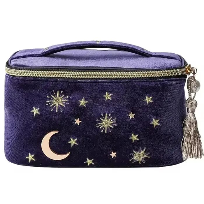 Sac à cosmétiques en velours de luxe