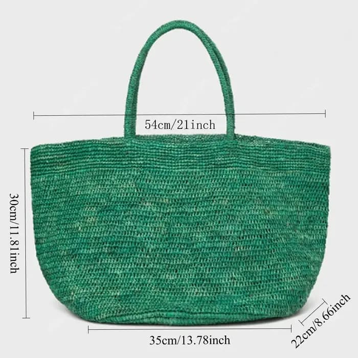 Sac à bandoulière en raphia naturel fait main