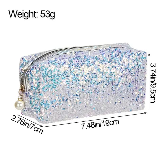 Sacs à main en poudre à fermeture éclair pour maquillage paresseux