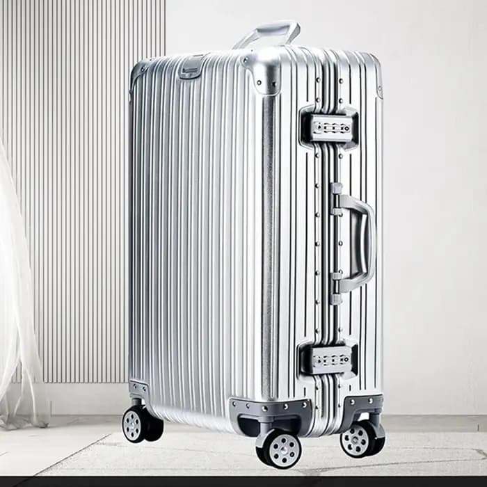 Tous les bagages en aluminium 20/22/24/26/29 pouces 100% valise en alliage d'aluminium et de magnésium mot de passe boîtier de chariot valises de voyage de cabine