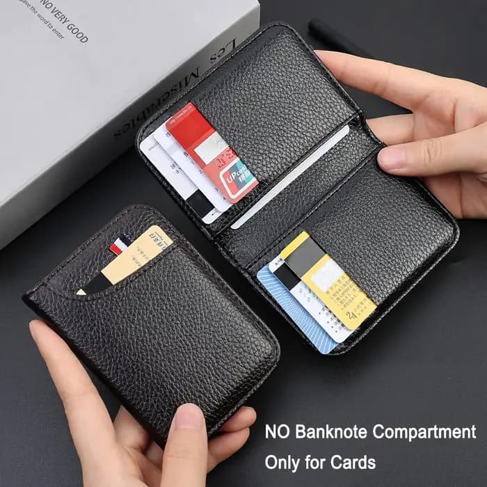 Portefeuille souple Super mince Portable en cuir PU
