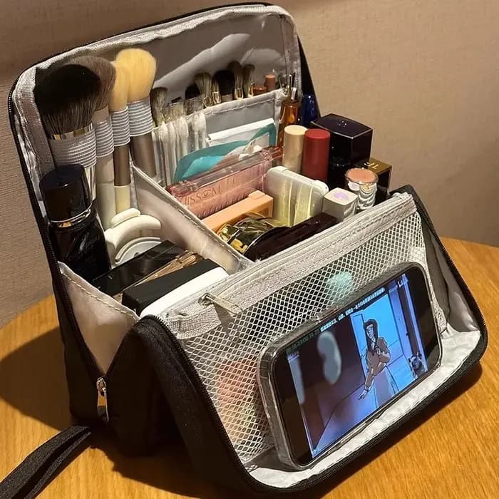 Trousse à cosmétiques verticale