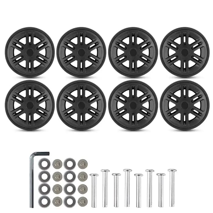 Roues remplacement bagages 60mm
