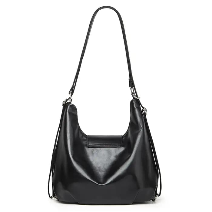Sac hobo vintage effet vieilli brillant pour femme