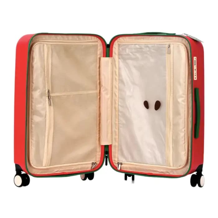 Valise design pomme verte et pomme rouge 20 pouces 24 pouces