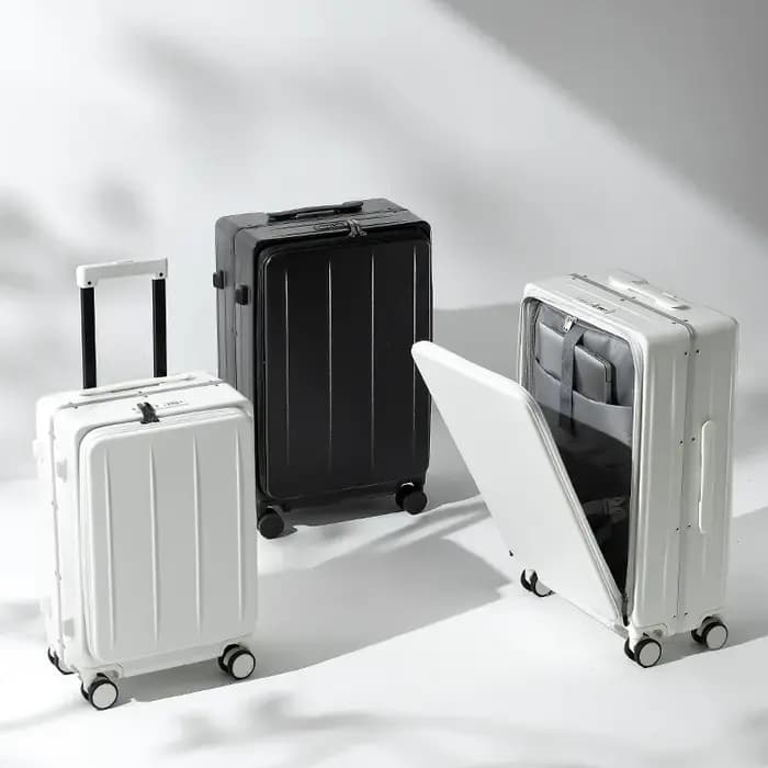Bagage à cadre en aluminium résistant aux chutes, bagage d'embarquement, valise de voyage, boîte à m