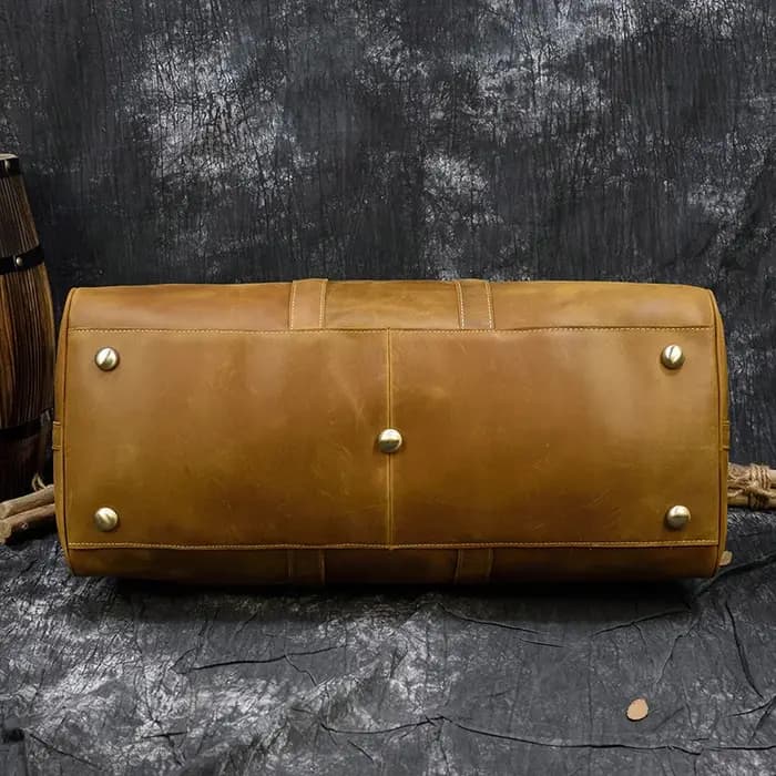 Luufan-Sac de voyage en cuir véritable pour homme