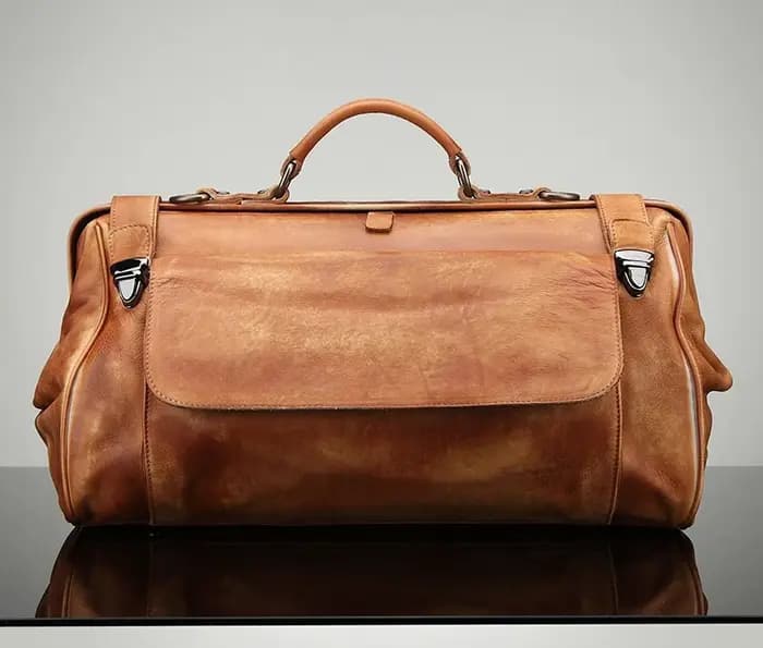 Sac de voyage Vintage en cuir véritable pour hommes