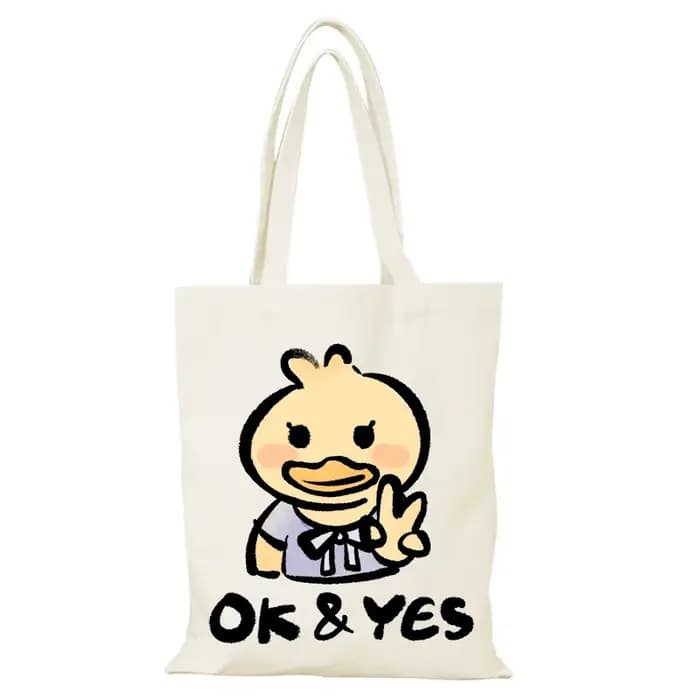 Sac fourre-tout en toile loisirs dessin animé mignon nouveaux sacs à main sac à provisions pliant sa
