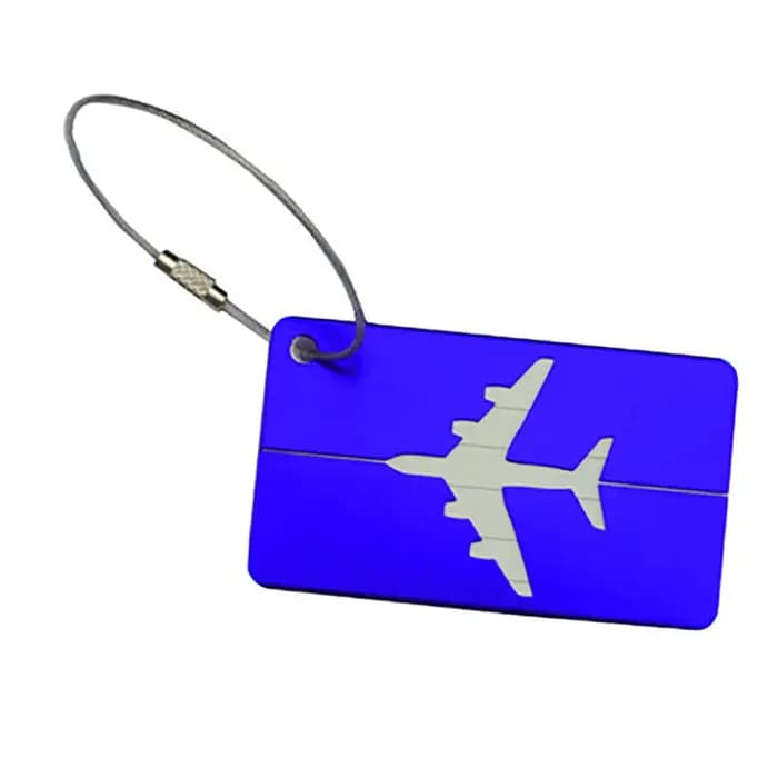 Étiquette de bagage de voyage en aluminium de qualité supérieure