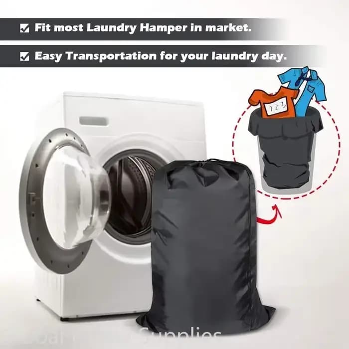 Sac à linge de voyage lavable avec ficelle de proximité
