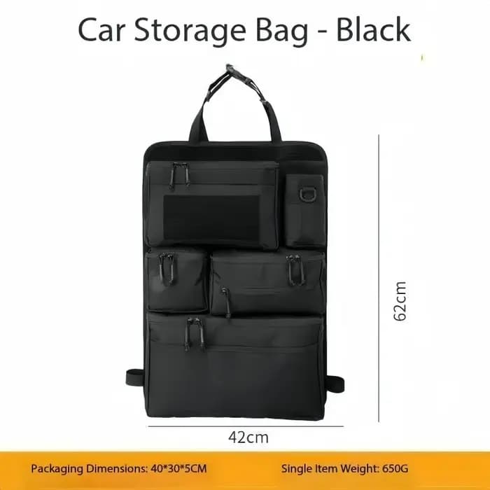 Organisateur de bagages multifonctionnel et sac de rangement tactique pour sièges arrière de voiture