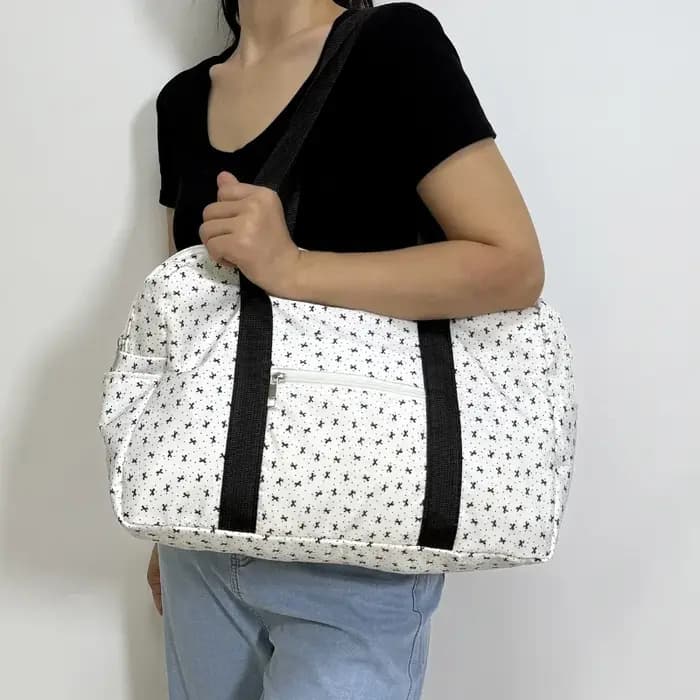 Grande capacité sac à bandoulière sport Fitn voyage sac fourre-tout Bla à pois bandoulière Faionable à la mode jeunesse sac de voyage